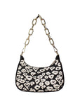 Michael Kors Cora Medium Heart Print PVC Zip Pouchette Crossbody Bag