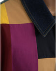 Dolce & Gabbana Multicolor Patchwork Cotton Collared Jacket