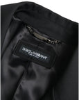 Dolce & Gabbana Black Double Breasted Trench Coat Jacket
