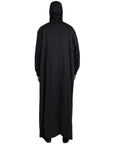 Dolce & Gabbana Black Polyester Hooded Long Windbreaker Jacket