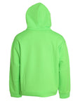 Dolce & Gabbana Neon Green Hooded Top Pullover Sweater