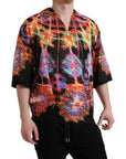 Dolce & Gabbana Multicolor Luminarie Print Cotton T-shirt