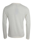 Dolce & Gabbana Off White Cotton Round Neck Pullover Sweater