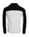 Dolce & Gabbana White Black SICILIA Henley Shirt Pullover Sweater