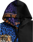Dolce & Gabbana Multicolor Tiger Hooded Sweatshirt Sweater