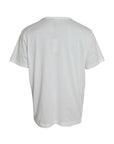 Dolce & Gabbana White Logo Embossed Cotton Crewneck T-shirt