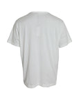 Dolce & Gabbana White Logo Embossed Cotton Crewneck T-shirt