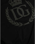 Dolce & Gabbana Black Logo Embossed Crew Neck Short Sleeves T-shirt