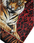 Dolce & Gabbana Multicolor Tiger Print Cotton Short Sleeves T-shirt
