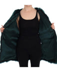 Dolce & Gabbana Exquisite Green Alpaca Fur Long Vest