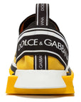 Dolce & Gabbana Chic Logo-Print Stretch Sneakers in Vibrant Yellow