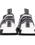 Dolce & Gabbana Elegant Monochrome Printed Stretch Sneakers