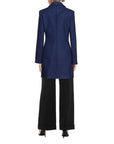 Love Moschino Blue Wool Women Coat