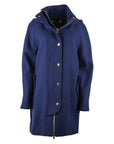 Love Moschino Blue Wool Women Coat