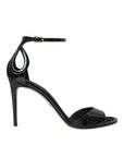 Dolce & Gabbana Black KEIRA Leather Heels Sandals Shoes