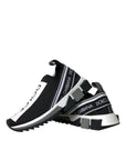 Dolce & Gabbana Black White Slip On Sorrento Sneakers Shoes
