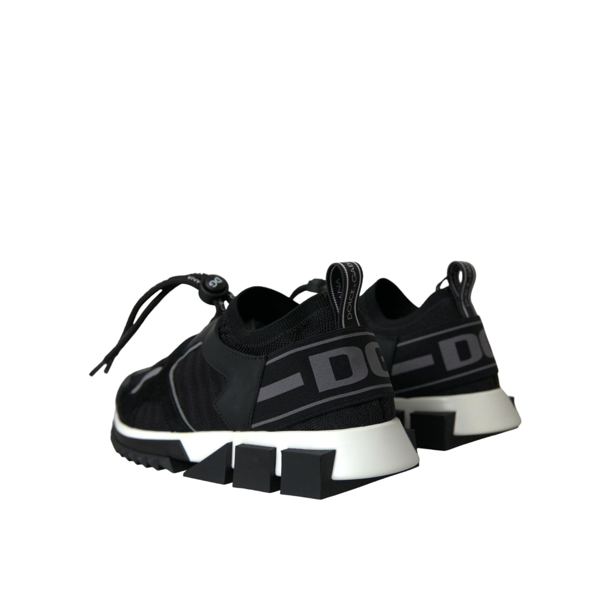 Dolce & Gabbana Black Mesh Sorrento Trekking Sneakers Shoes