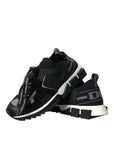 Dolce & Gabbana Black Mesh Sorrento Trekking Sneakers Shoes