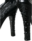 Dolce & Gabbana Black Crystal CINDERELLA Heels Pumps Shoes