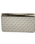 Michael Kors Jet Set Travel Pale Gold Small Flap Clutch Crossbody Bag