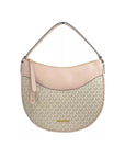 Michael Kors Large Dover Half Moon Crossbody Bag Purse Powder Blush Multi