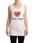 Dolce & Gabbana White Cotton Women Tank Top