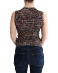Dolce & Gabbana Sleeveless Multicolor Knit Wool Top