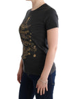 Dolce & Gabbana Elegant Gray Cotton Tee with Exclusive Print