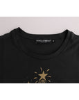 Dolce & Gabbana Elegant Gray Cotton Tee with Exclusive Print