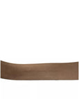 Dolce & Gabbana Black Leather Gold Oval Metal Buckle Belt