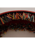 Dolce & Gabbana Multicolor Floral Wide Waist Carretto Belt
