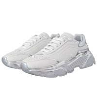 Dolce & Gabbana White Calfskin Men Sneaker