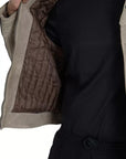 Dolce & Gabbana Beige Leather Full Zip Biker Coat Jacket