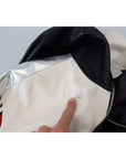 Dolce & Gabbana Black Leather Hooded Blouson Coat Jacket