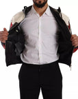 Dolce & Gabbana Black Leather Hooded Blouson Jacket