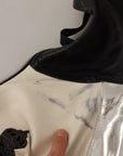 Dolce & Gabbana Black Leather Hooded Blouson Jacket