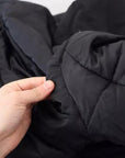Dolce & Gabbana Black Nylon Hooded Parka Coat Winter Jacket
