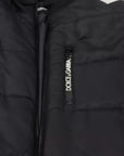 Dolce & Gabbana Black Nylon Hooded Parka Coat Winter Jacket