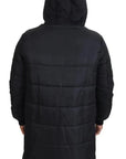 Dolce & Gabbana Black Nylon Hooded Parka Coat Winter Jacket