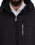 Dolce & Gabbana Black Nylon Hooded Parka Coat Winter Jacket
