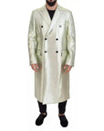 Dolce & Gabbana Gold Viscose Long Double Breasted Jacket