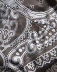 Dolce & Gabbana Gray Bandana Hooded Full Zip Bomber Jacket