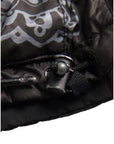 Dolce & Gabbana Gray Bandana Hooded Full Zip Bomber Jacket