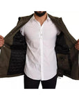 Dolce & Gabbana Green Cotton DG Love Blouson Coat Jacket