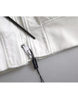 Dolce & Gabbana White Bomber Long Sleeves Full Zip Jacket