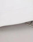 Dolce & Gabbana White Leather Biker Coat Zipper Jacket