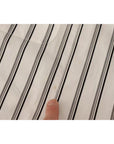 Dolce & Gabbana White Striped Cotton Robe Coat Wrap Jacket
