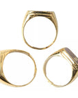 Dolce & Gabbana Gold Brass LOVE Enamel Set of 3 Ring