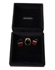Dolce & Gabbana Gold Brass LOVE Enamel Set of 3 Ring
