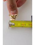 Dolce & Gabbana Gold Brass Resin Beige Dog Pet Accessory Ring